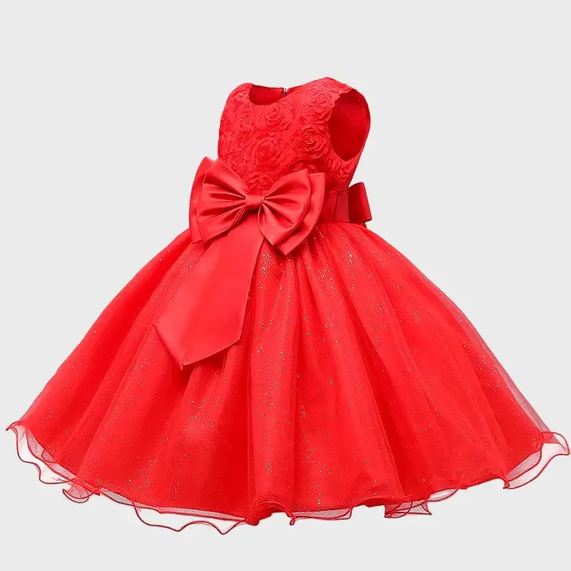 Princess Flower Girl Dress Summer Tutu Wedding Birthday Party Dresses