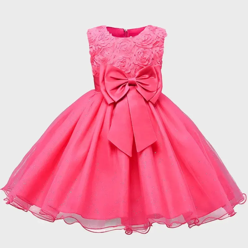 Princess Flower Girl Dress Summer Tutu Wedding Birthday Party Dresses