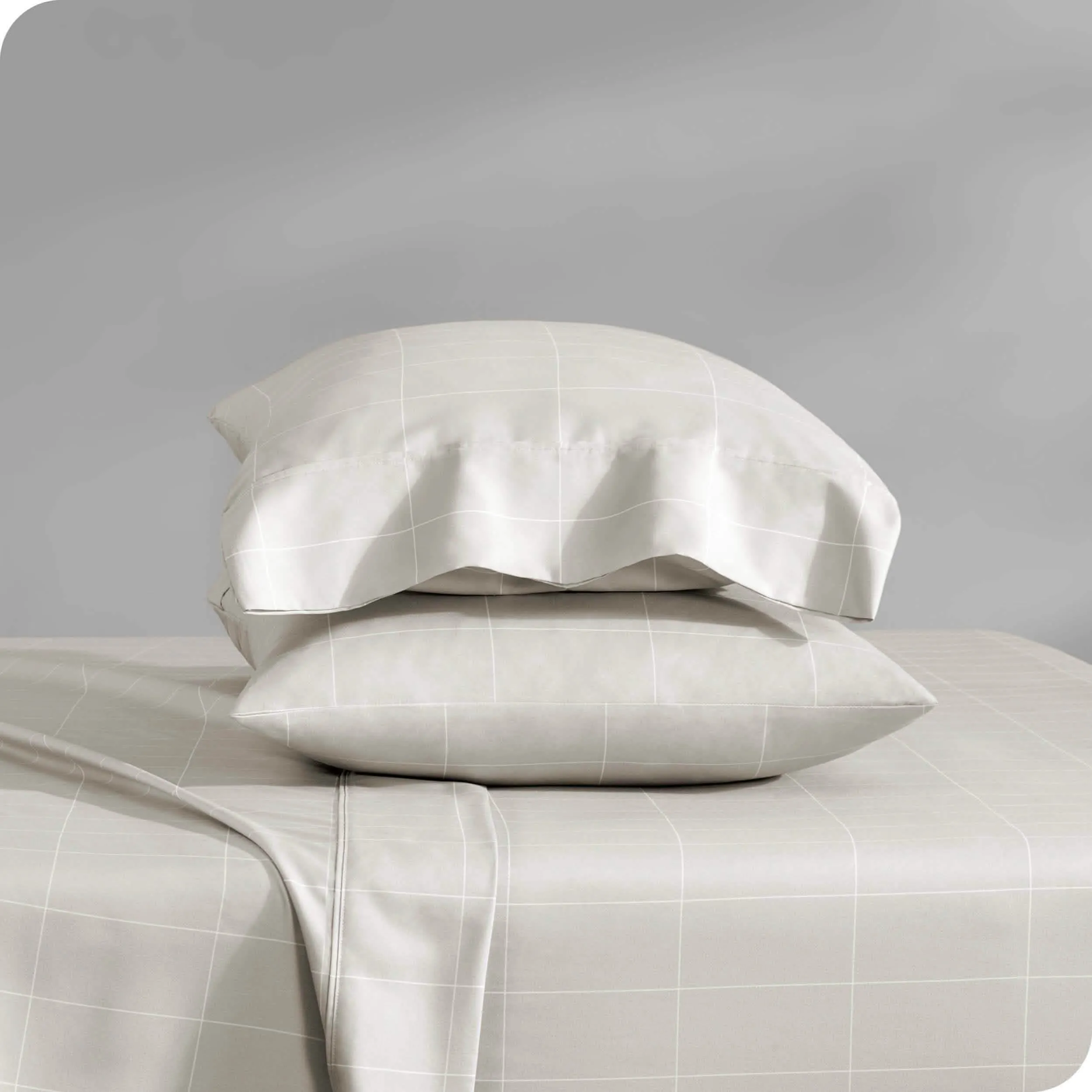 Print Microfiber Hydro-Brushed Sheet Set - Full