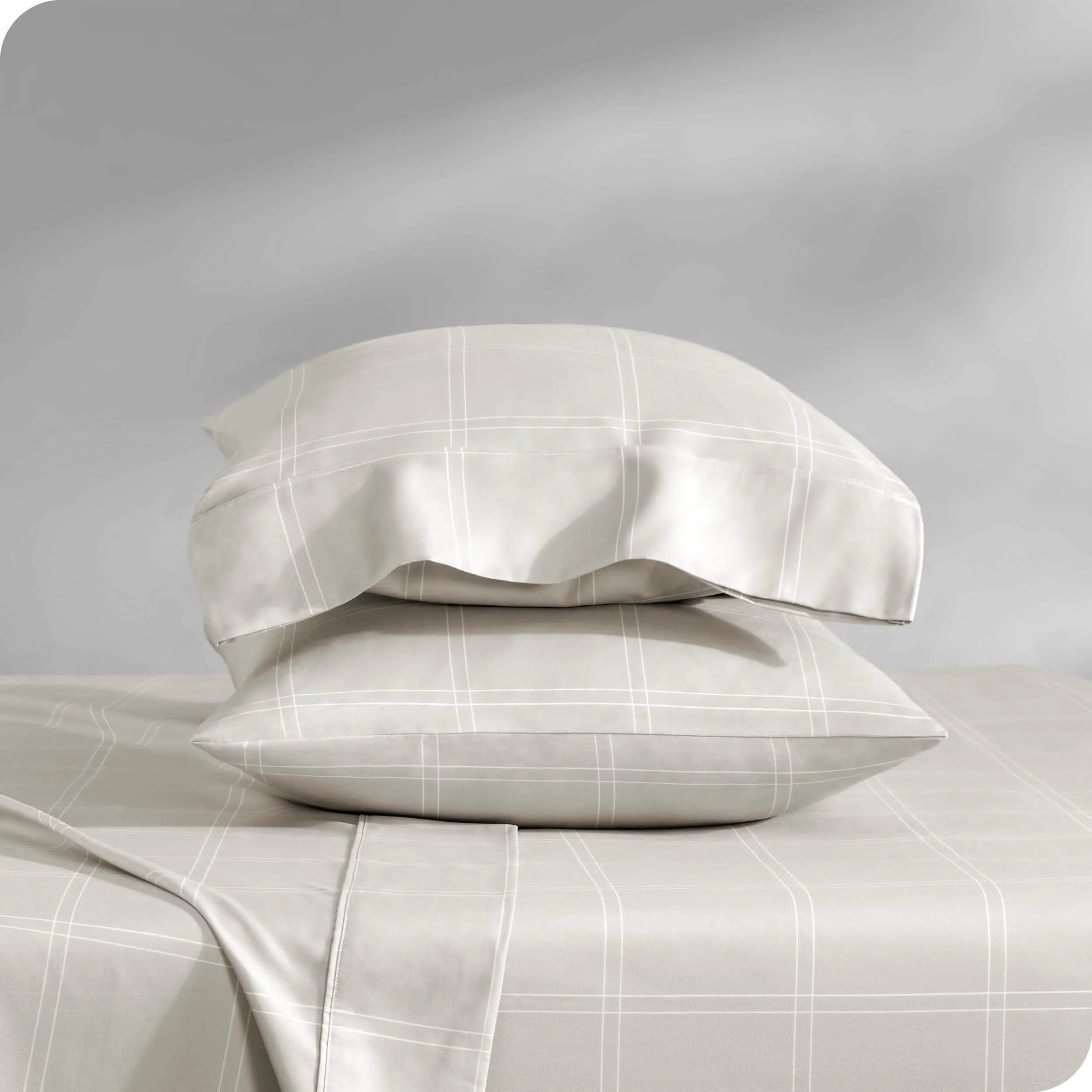 Print Microfiber Hydro-Brushed Sheet Set - Full