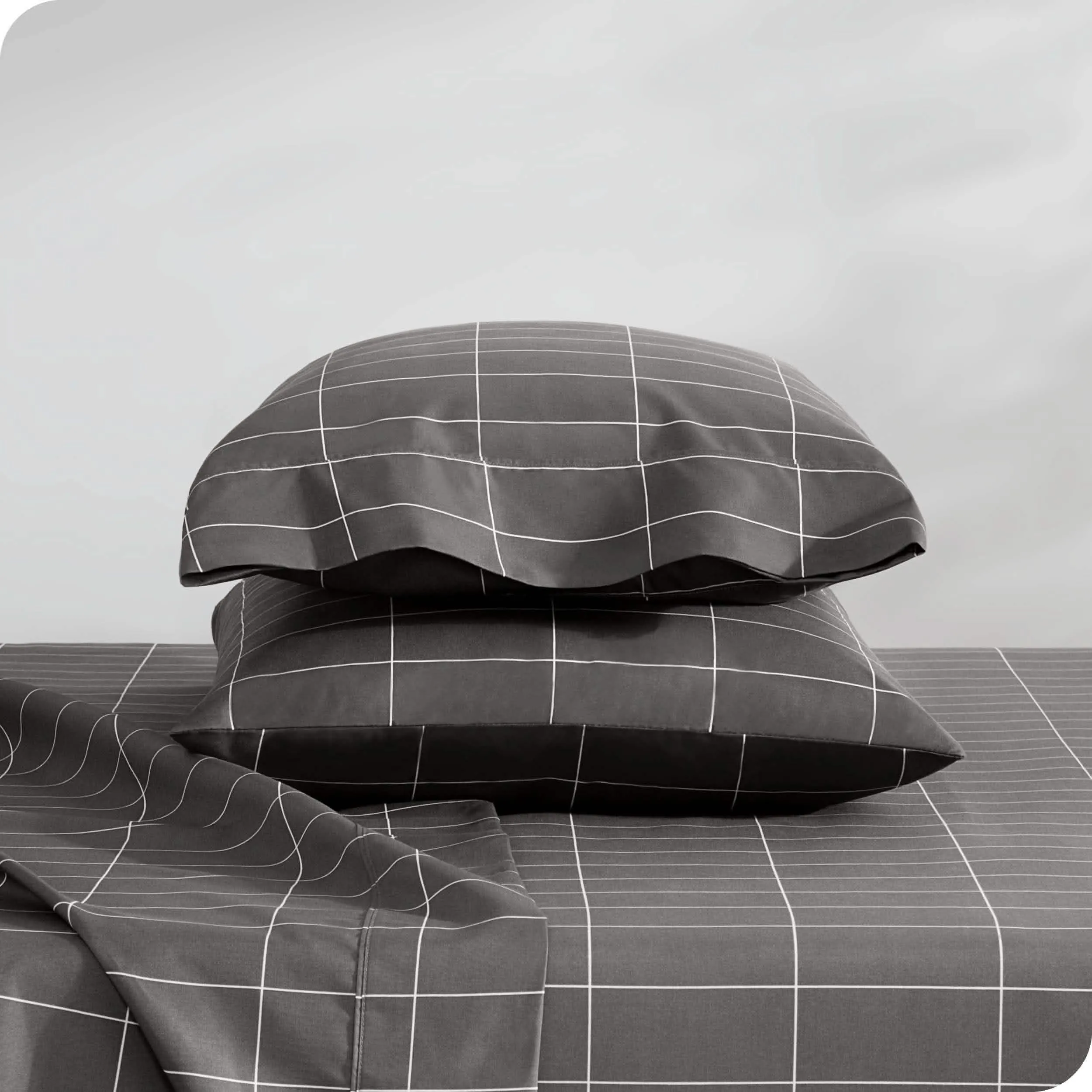 Print Microfiber Hydro-Brushed Sheet Set - Full