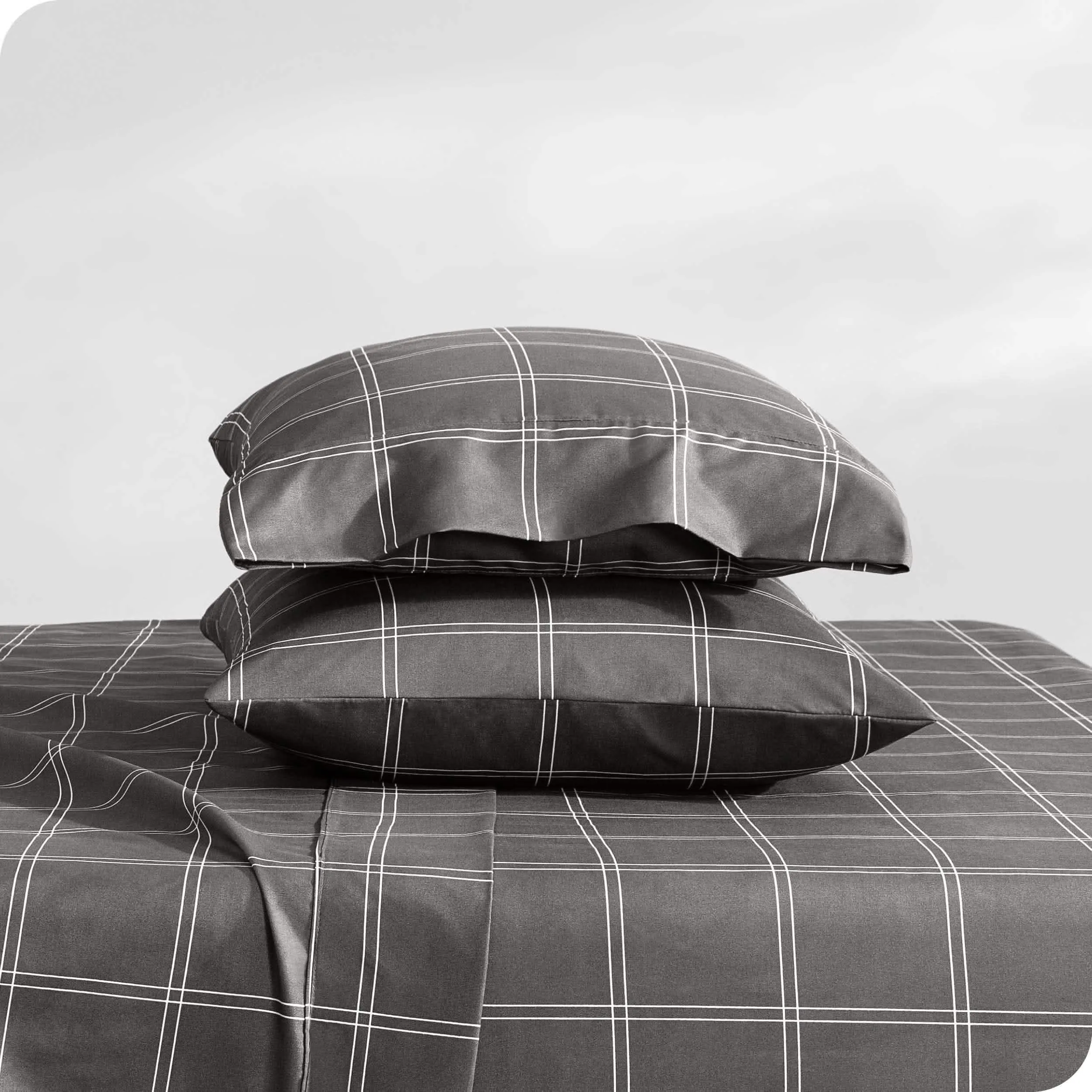 Print Microfiber Hydro-Brushed Sheet Set - Full