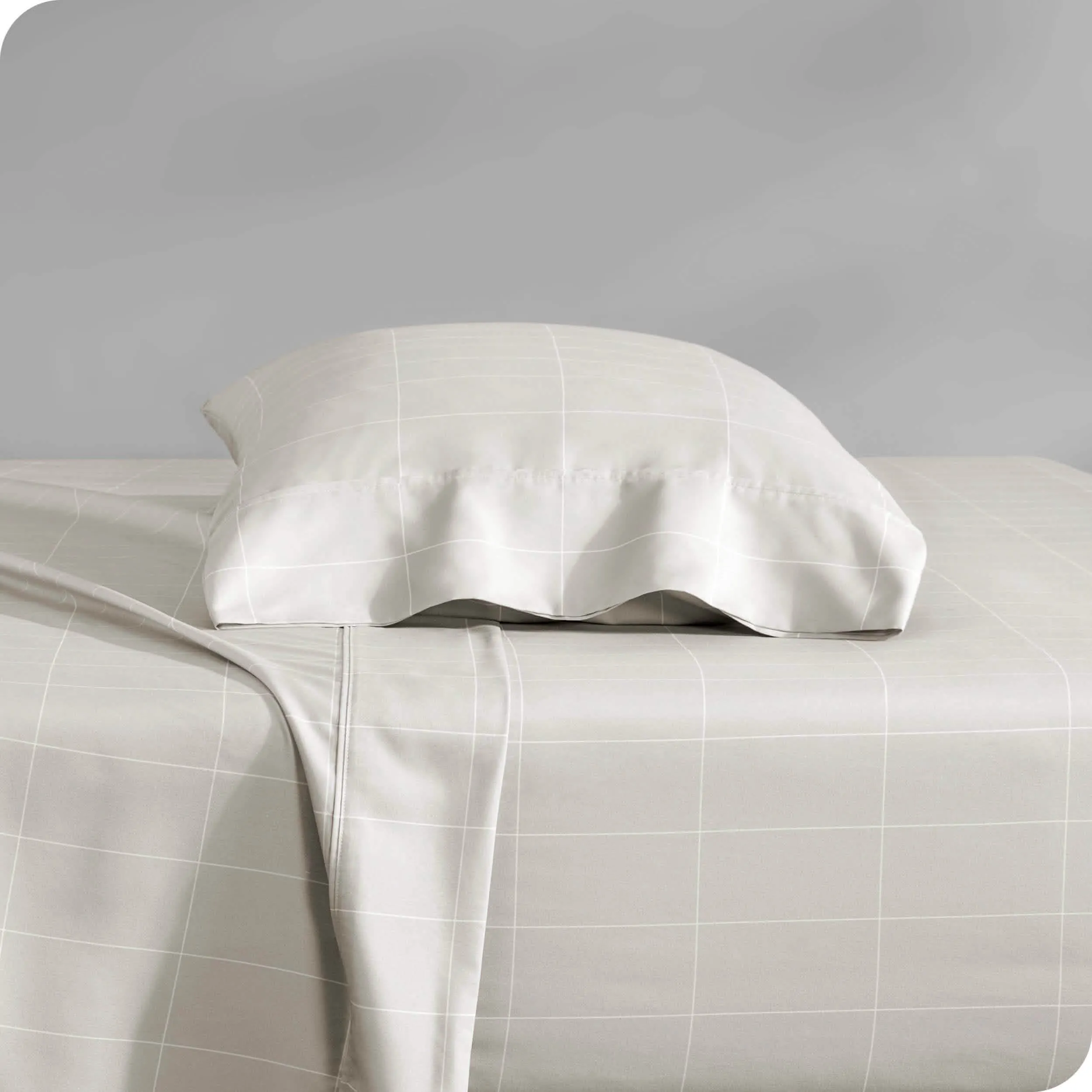 Print Microfiber Hydro-Brushed Sheet Set - Twin