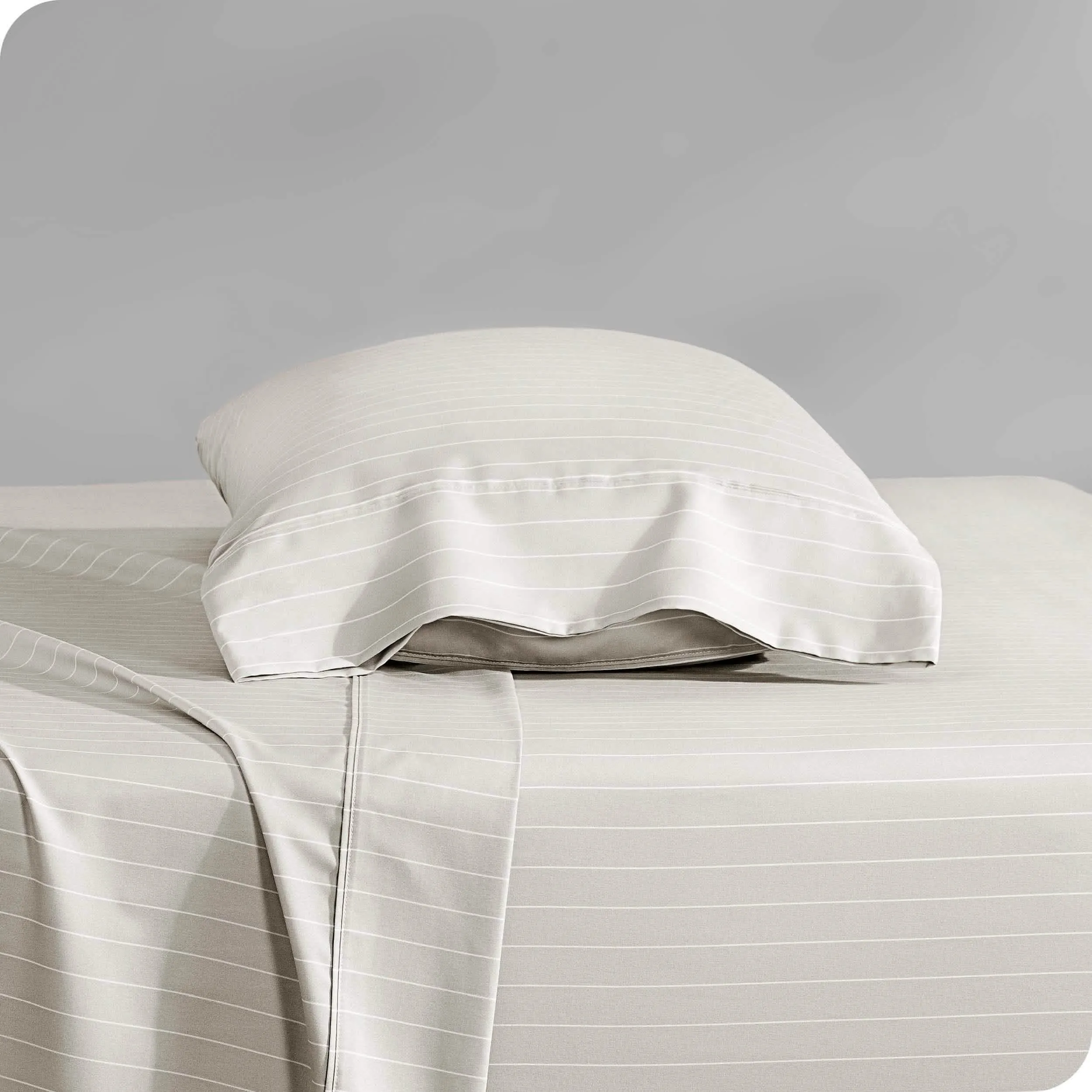 Print Microfiber Hydro-Brushed Sheet Set - Twin