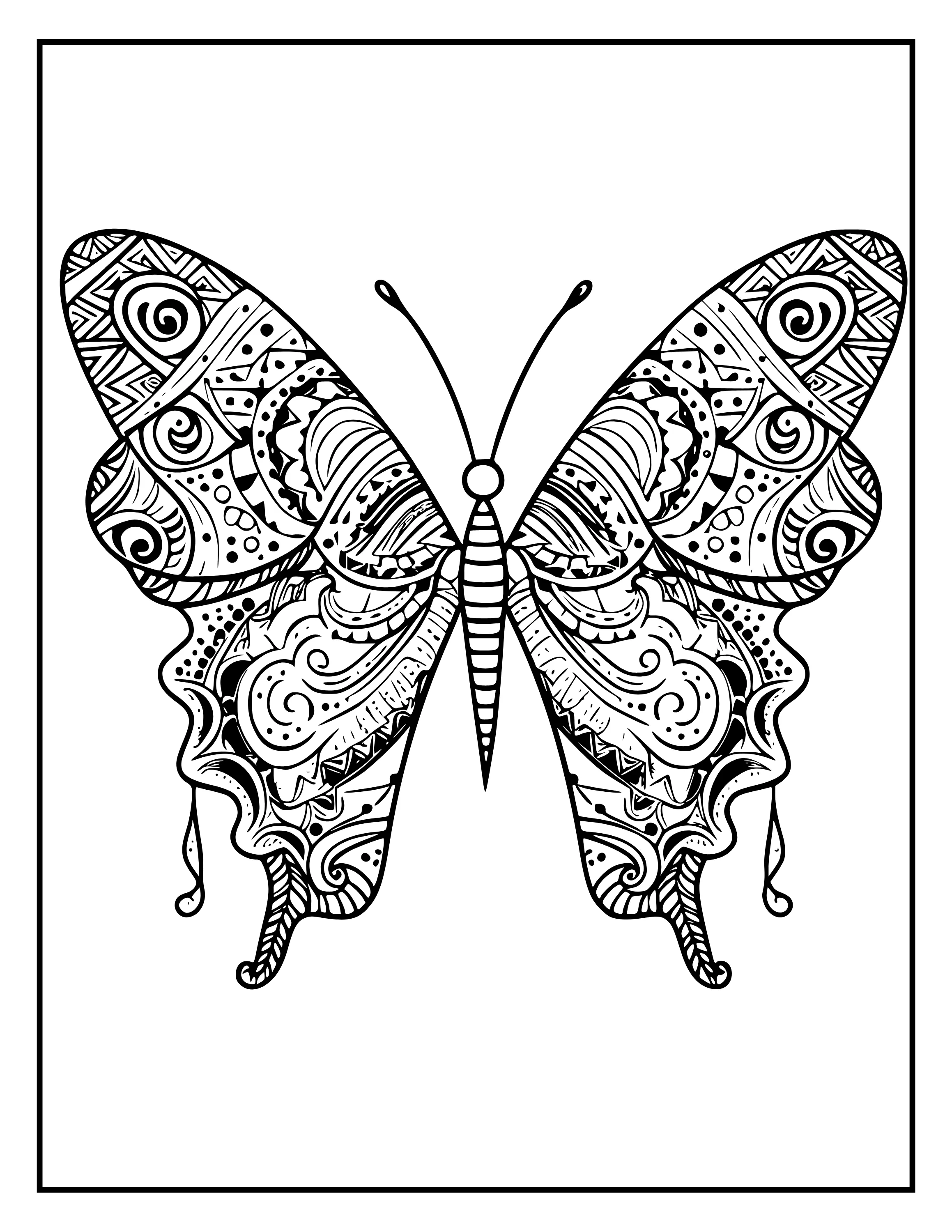 Printable Stress Relieving Animal Designs Coloring Book: Calming & Detailed Pages