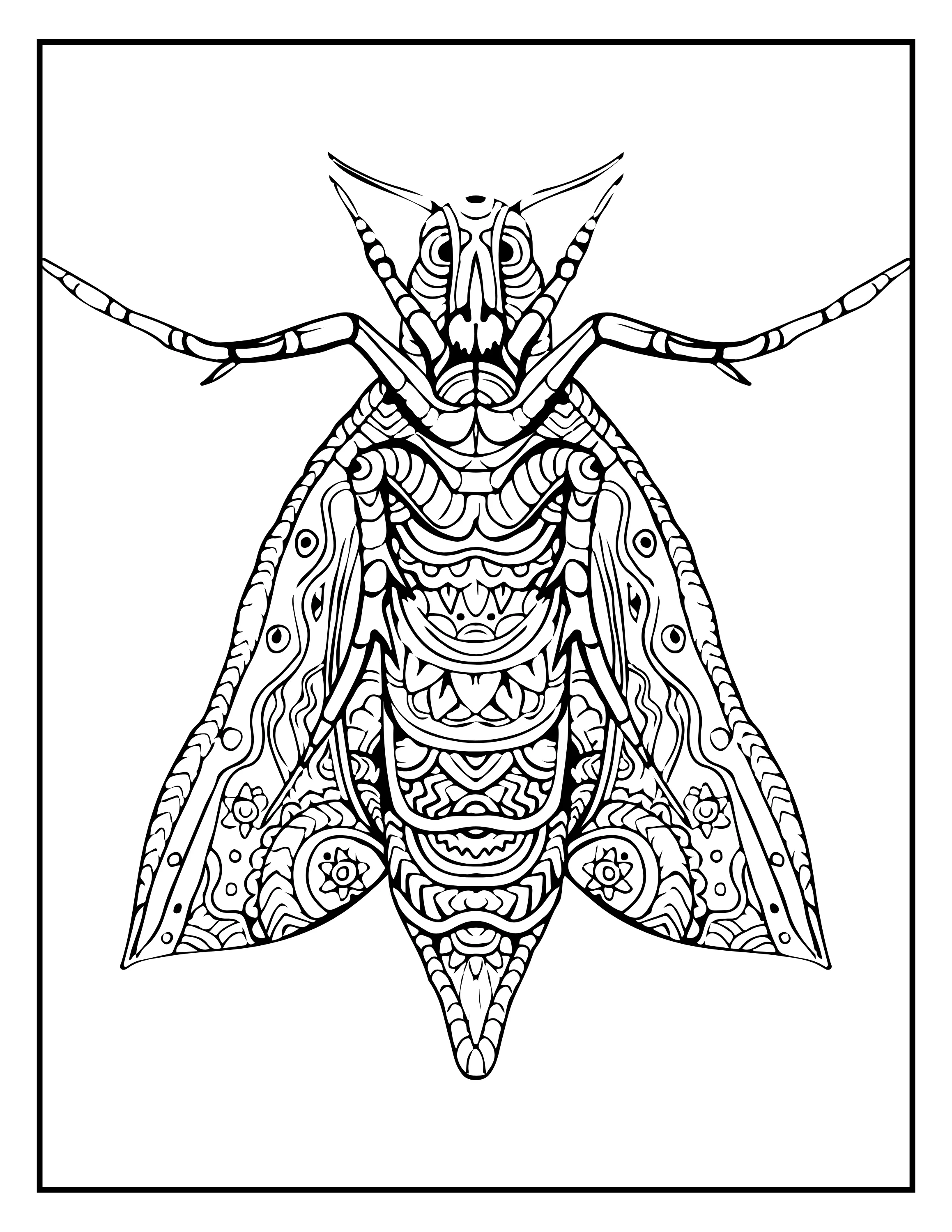 Printable Stress Relieving Animal Designs Coloring Book: Calming & Detailed Pages