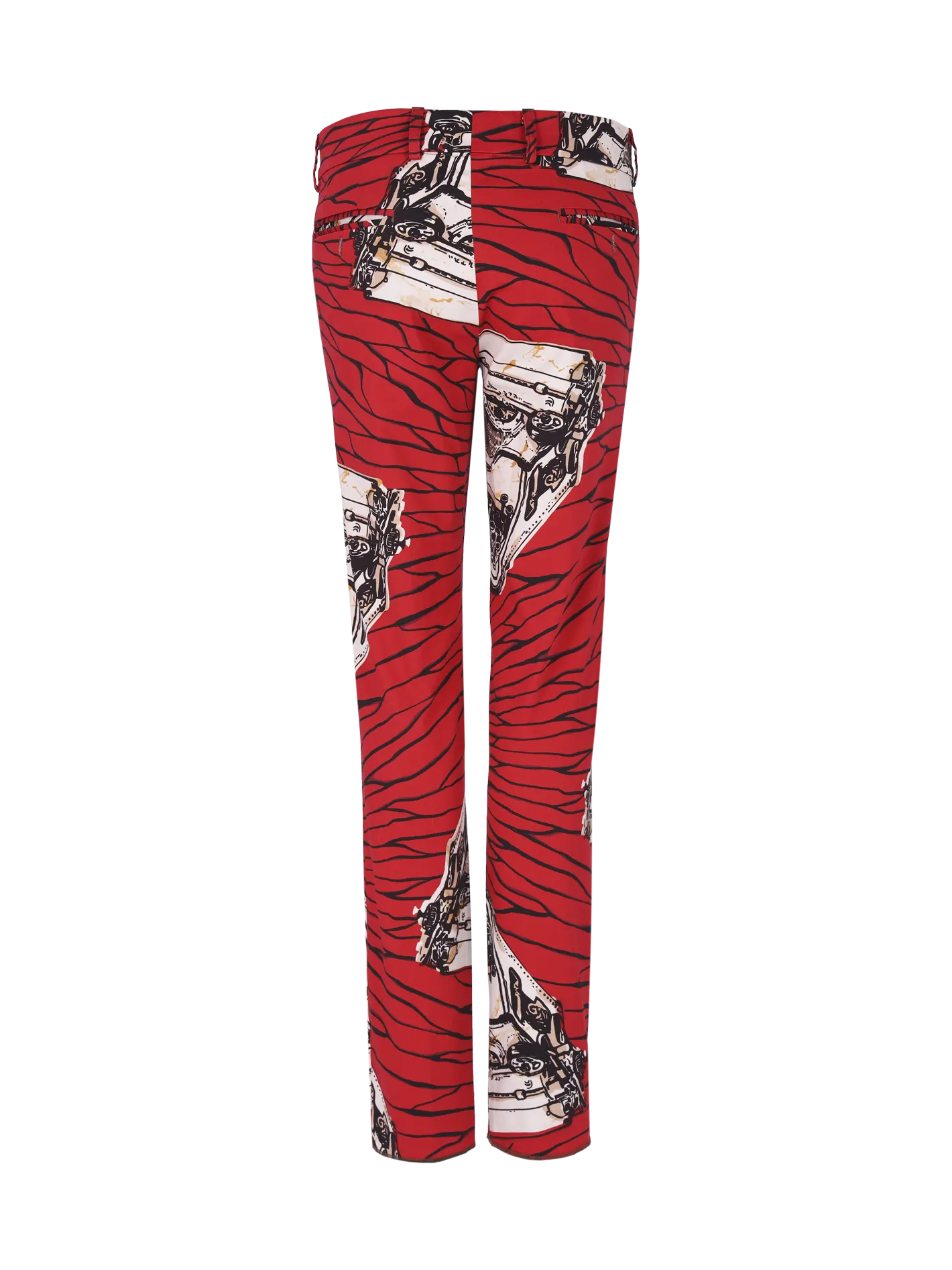 printed casual trousers