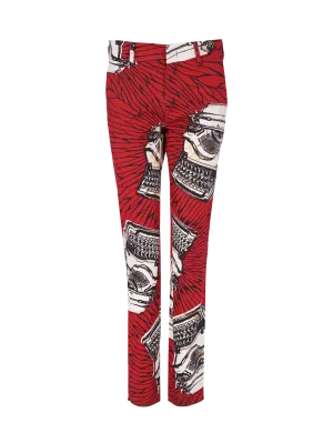 printed casual trousers