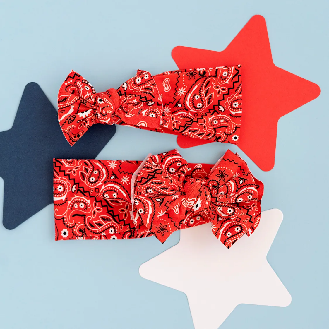 PRINTED FAB: red bandana