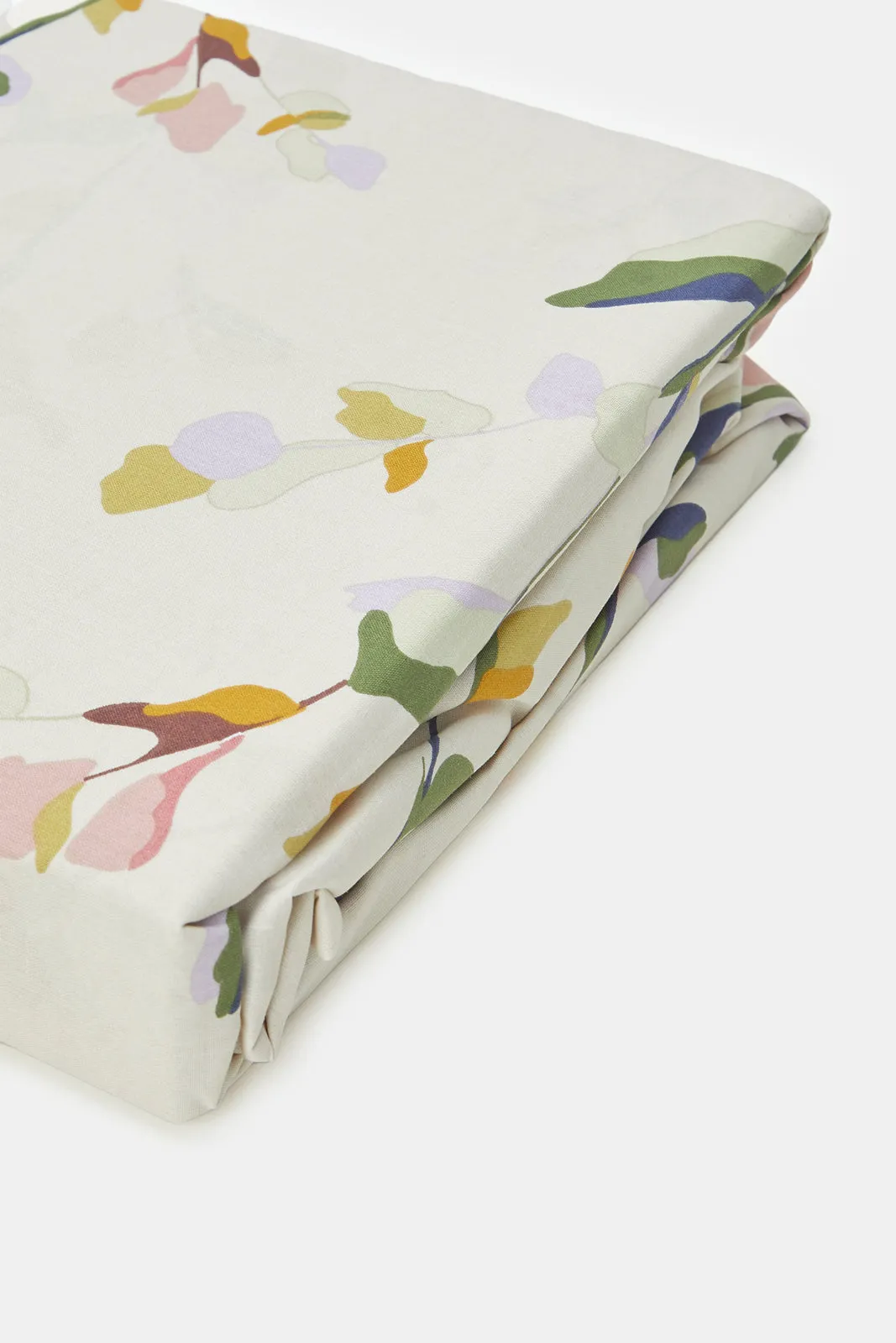 Printed Floral Printed Fitted Sheet (Super King Size)