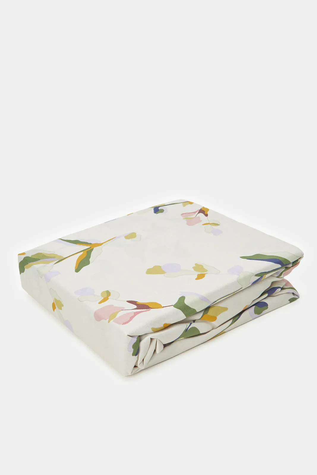 Printed Floral Printed Fitted Sheet (Super King Size)