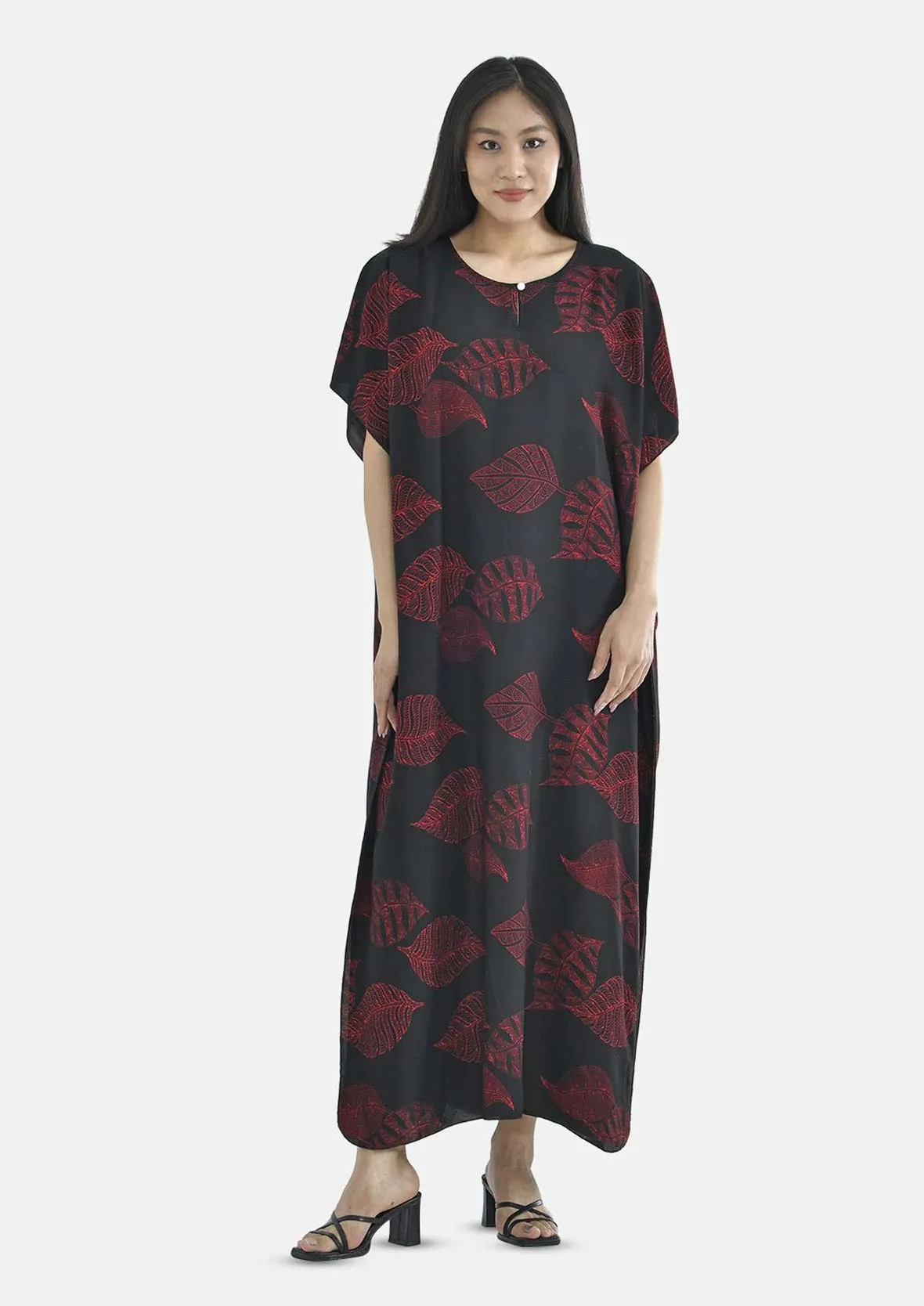 Printed Kaftan Maxi Dress