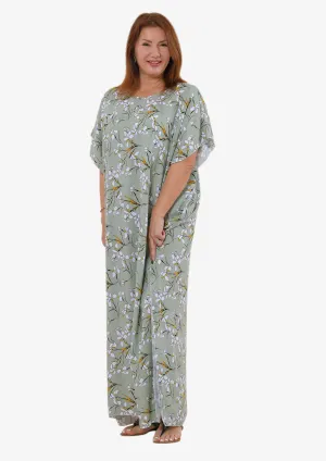 Printed Kaftan Maxi Dress