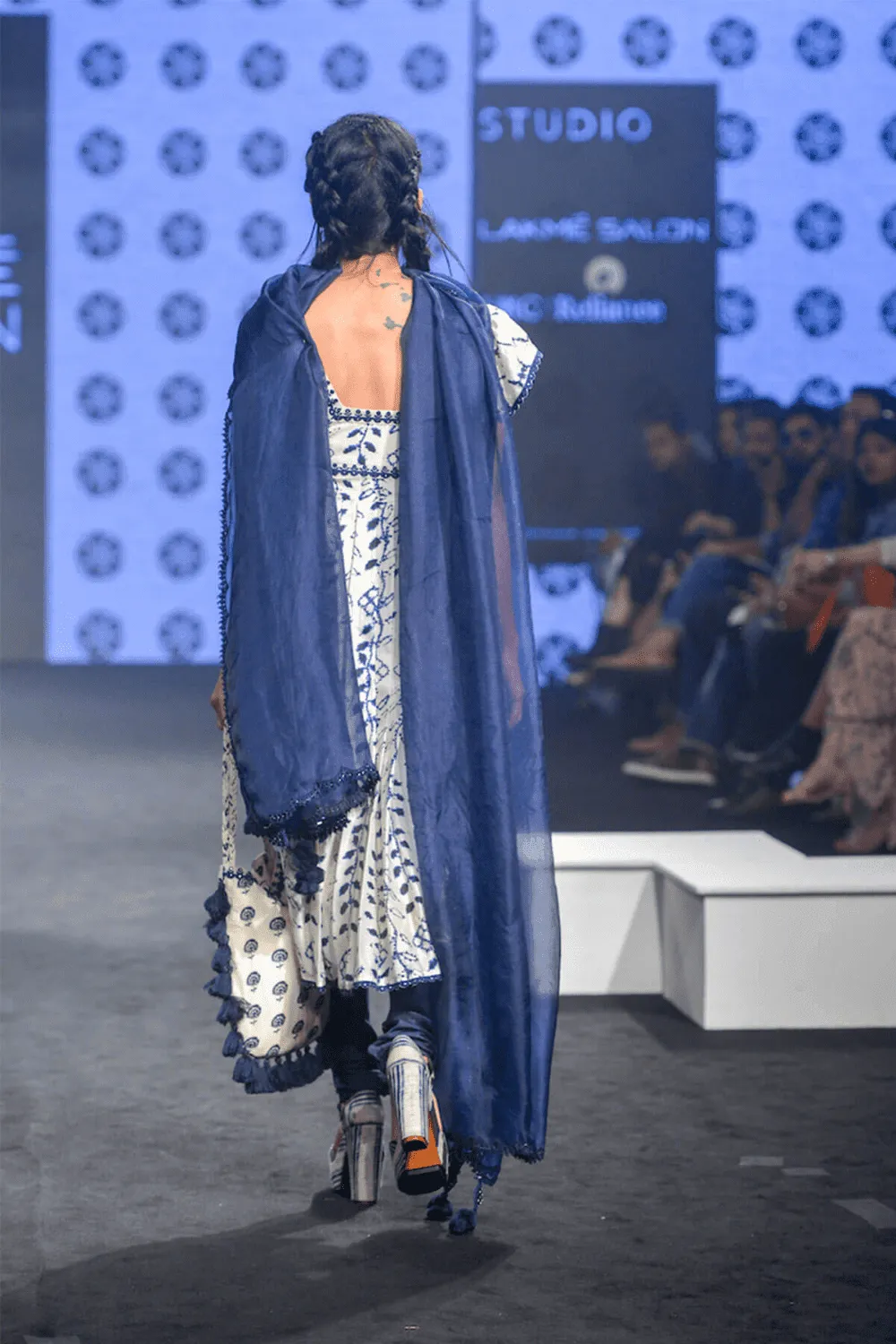 Printed Kurta With Churidar & Dupatta