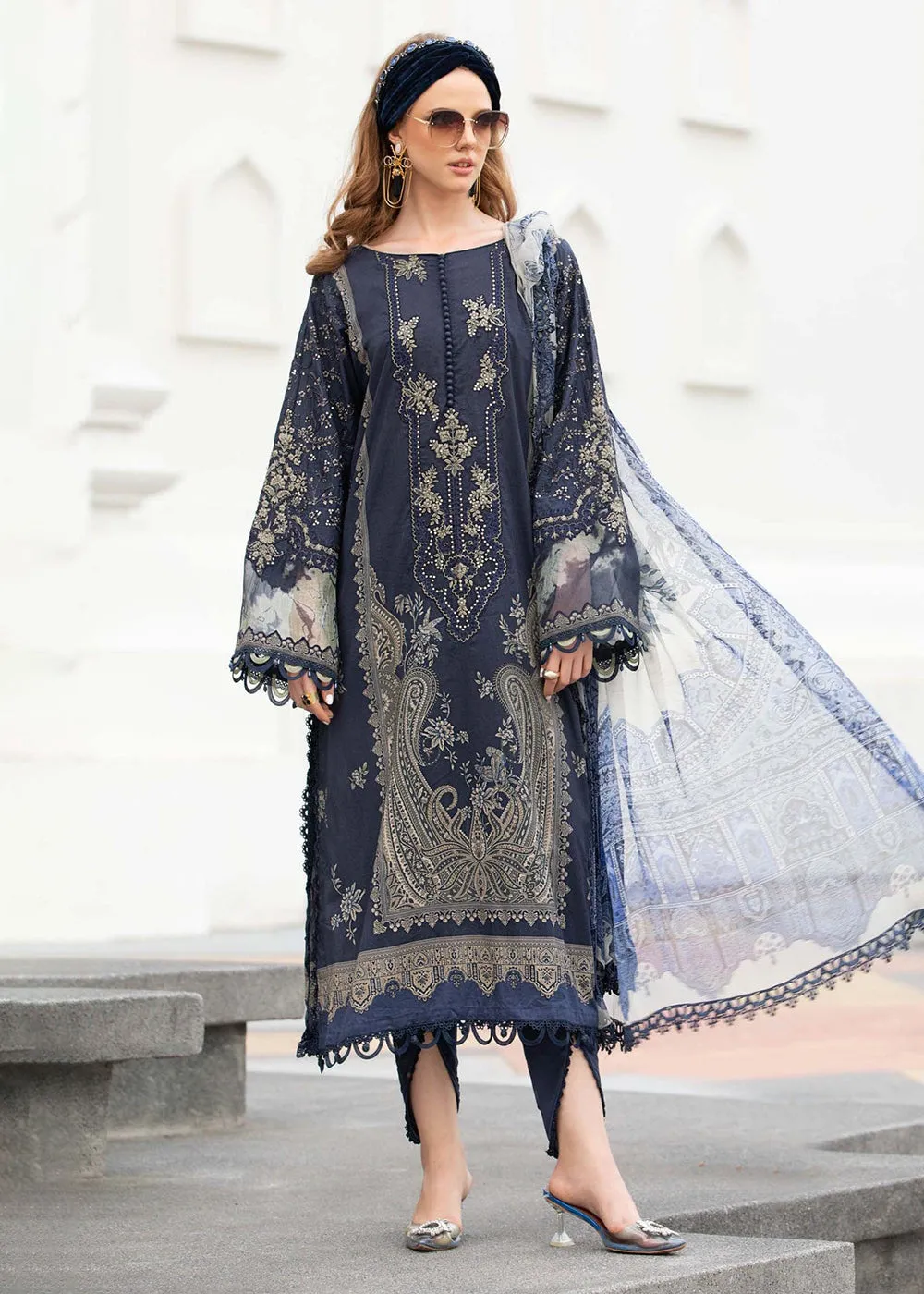 Printed Lawn Suit - Maria B - M.Prints Eid Collection 2023 - MPT-1805-B