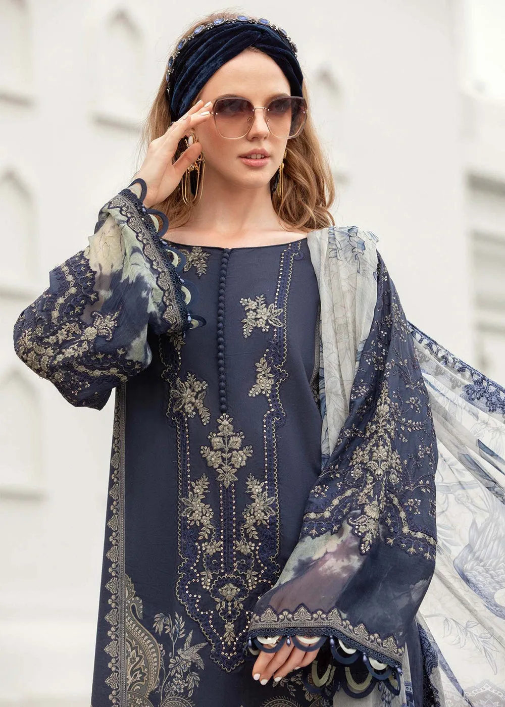 Printed Lawn Suit - Maria B - M.Prints Eid Collection 2023 - MPT-1805-B