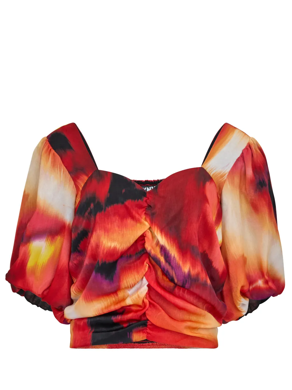 Printed Supple Satin Top