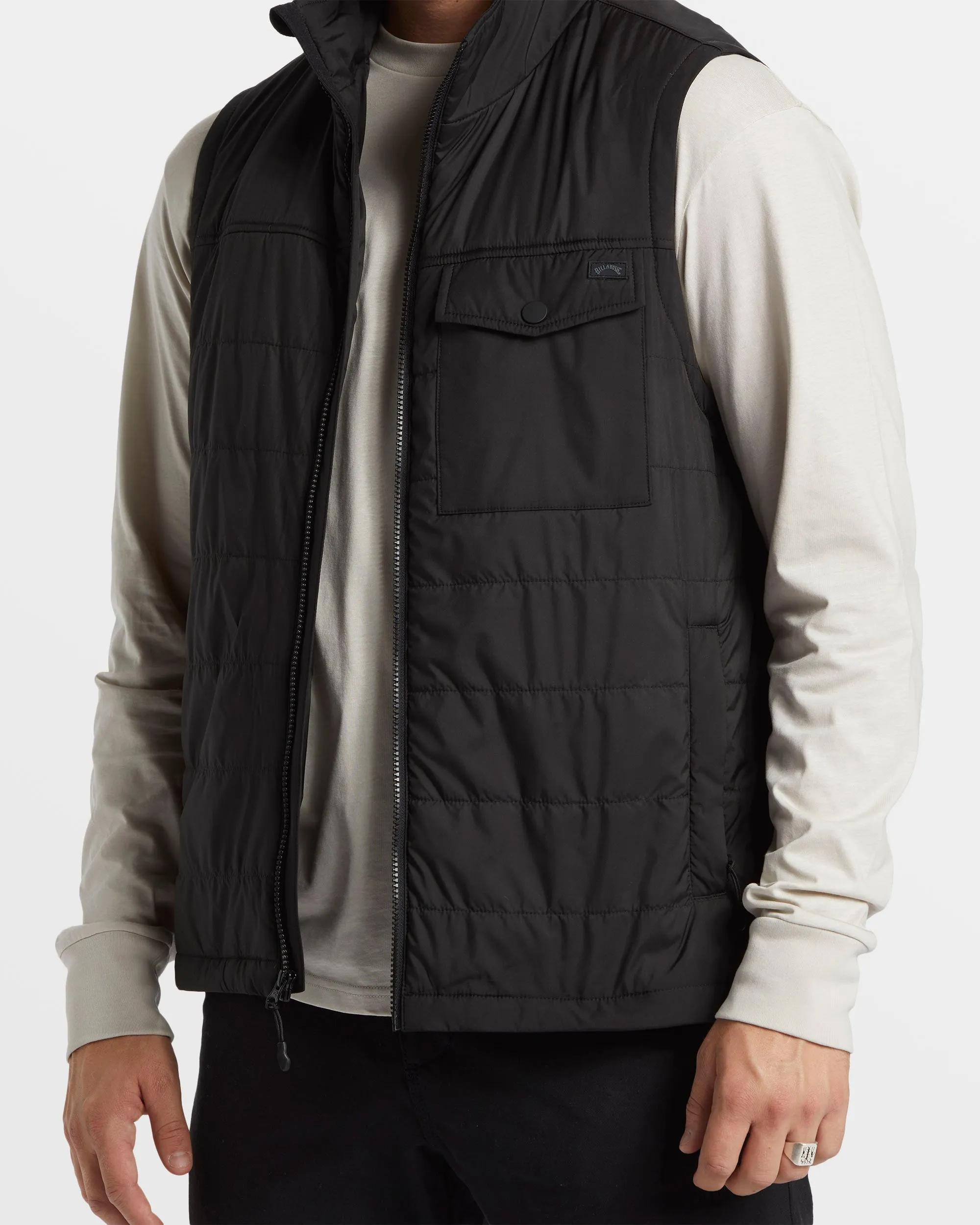 Prism Quilted Vest - Black