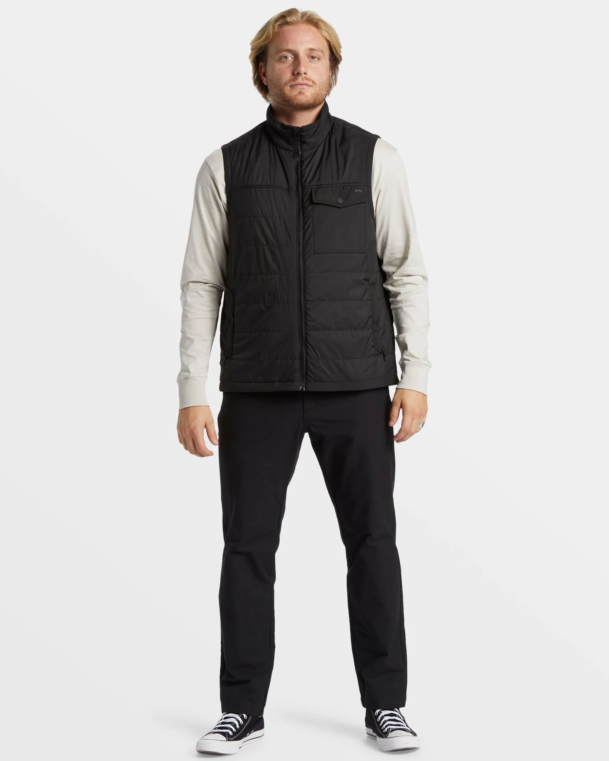 Prism Quilted Vest - Black