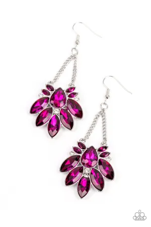 Prismatic Pageantry - Pink Earrings - Paparazzi Accessories