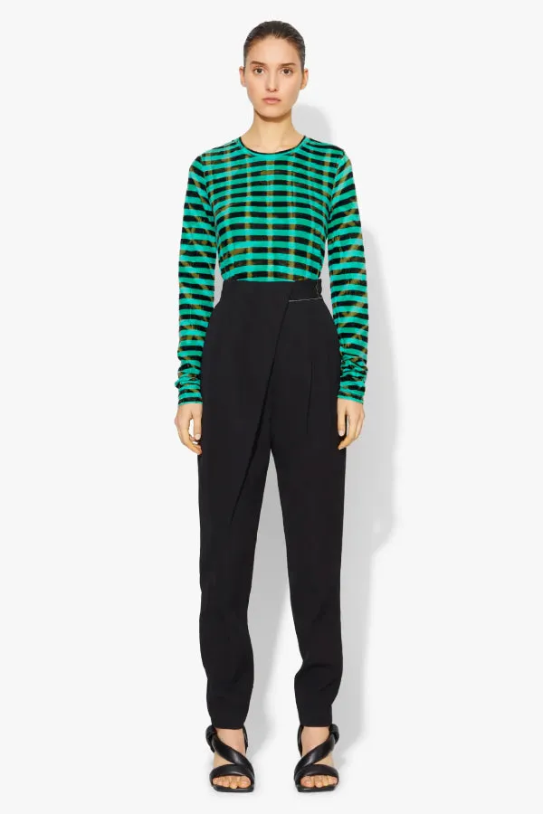 Proenza Schouler Draped Front Pant - Black