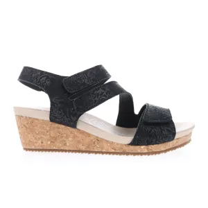 Propet Millie Wedge Sandal (Women) - Black