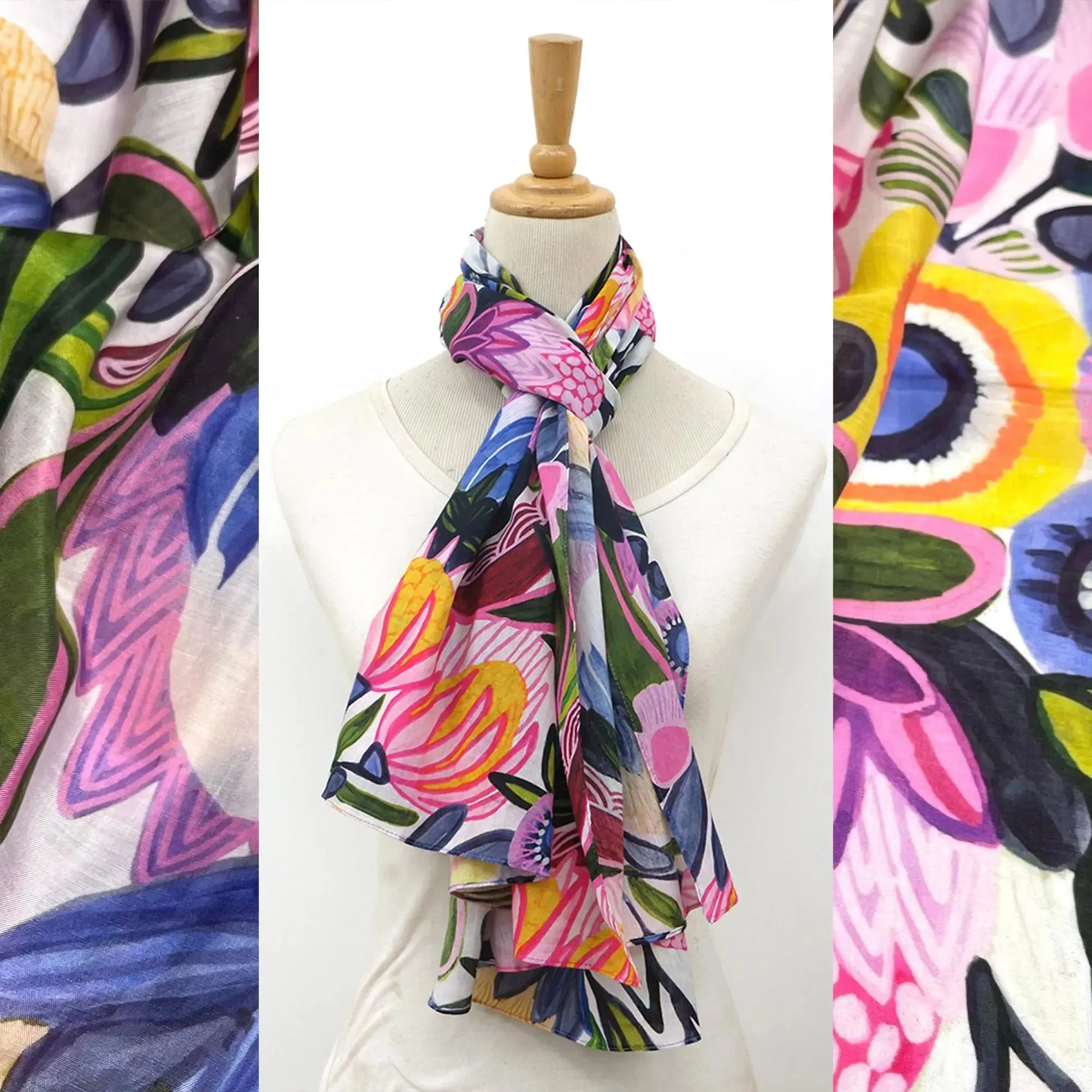 Protea Magnifica Silk Scarf