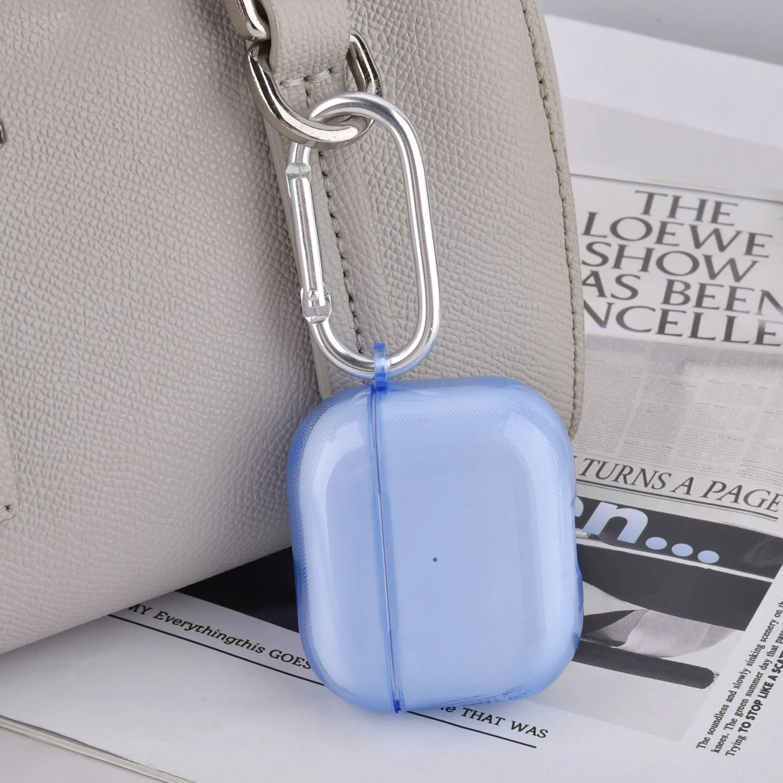 Protective TPU Clear Case for AirPods 3 Case Generation 3rd with Keychain