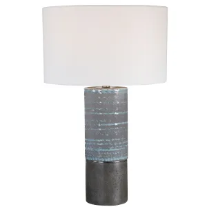 Prova Gray Textured Table Lamp