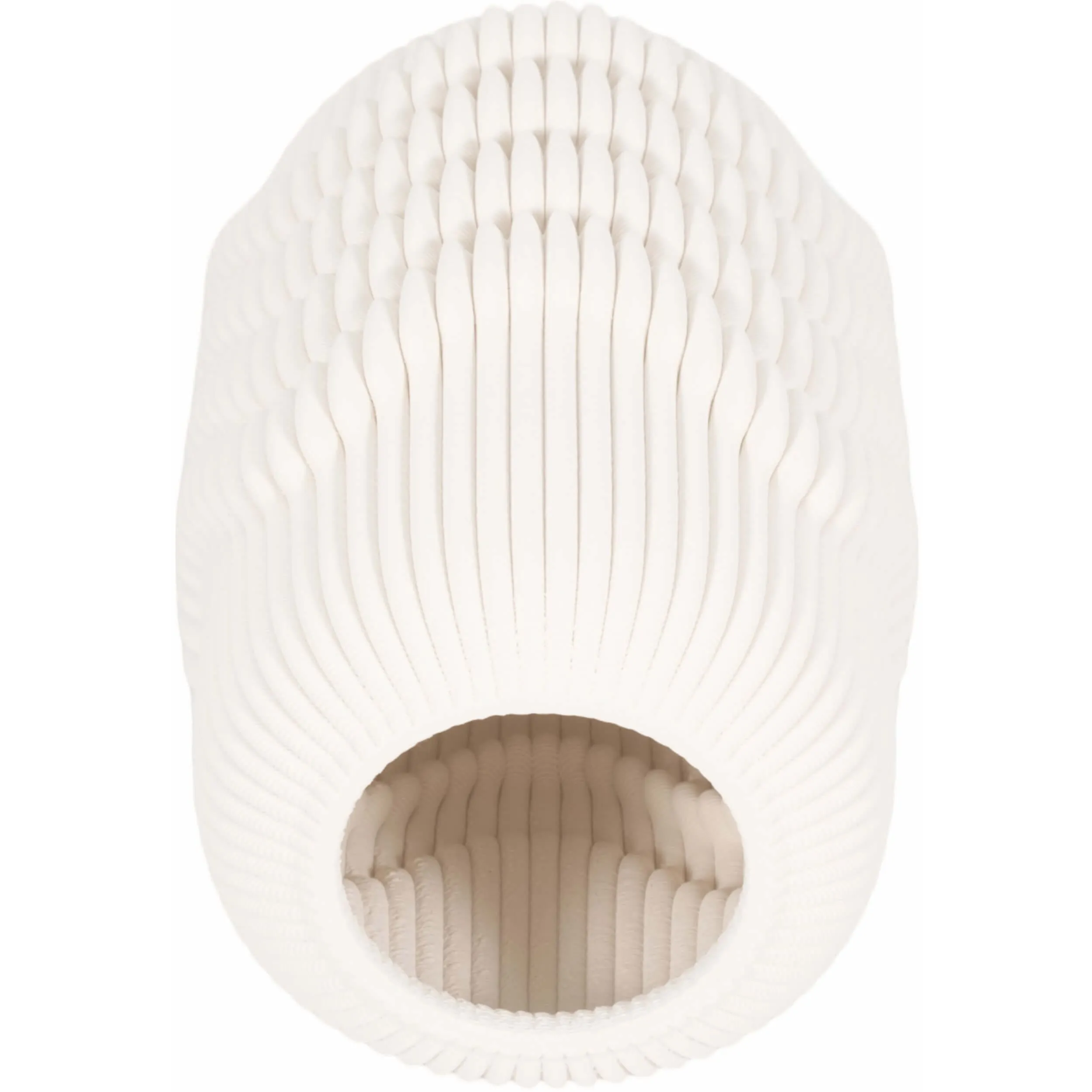 Providence 3D Printed Vase, Ivory