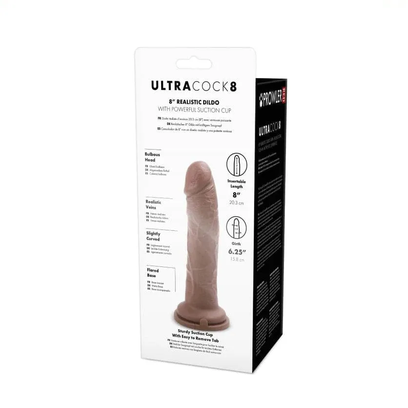 Prowler RED Ultra Cock 8 Dildo - Caramel