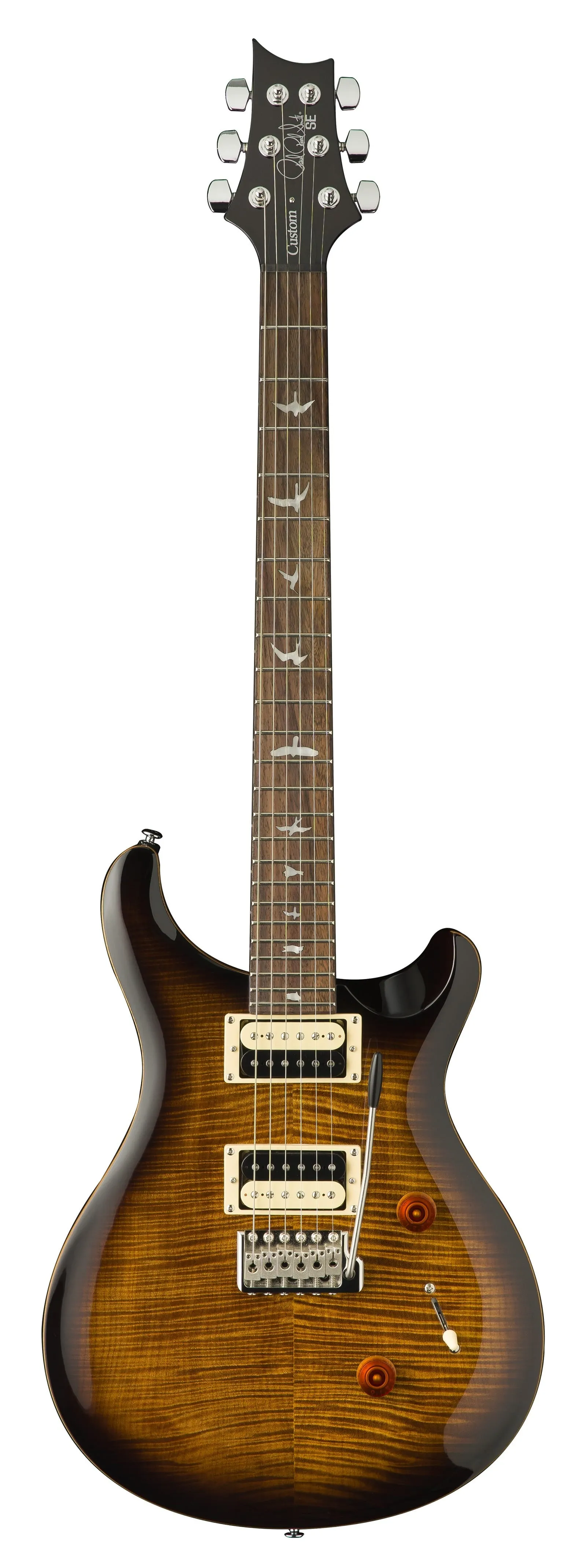 PRS SE Custom 24: Black Gold Burst