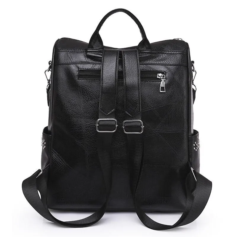 PU Leather Women's Travel Business Backpacks