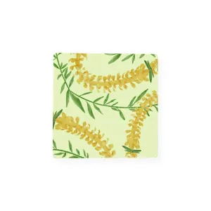 Puakenikeni with Leaves Ceramic Coaster