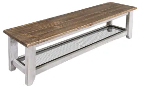 Pueblo Gray - Bench - Light Gray / Brown