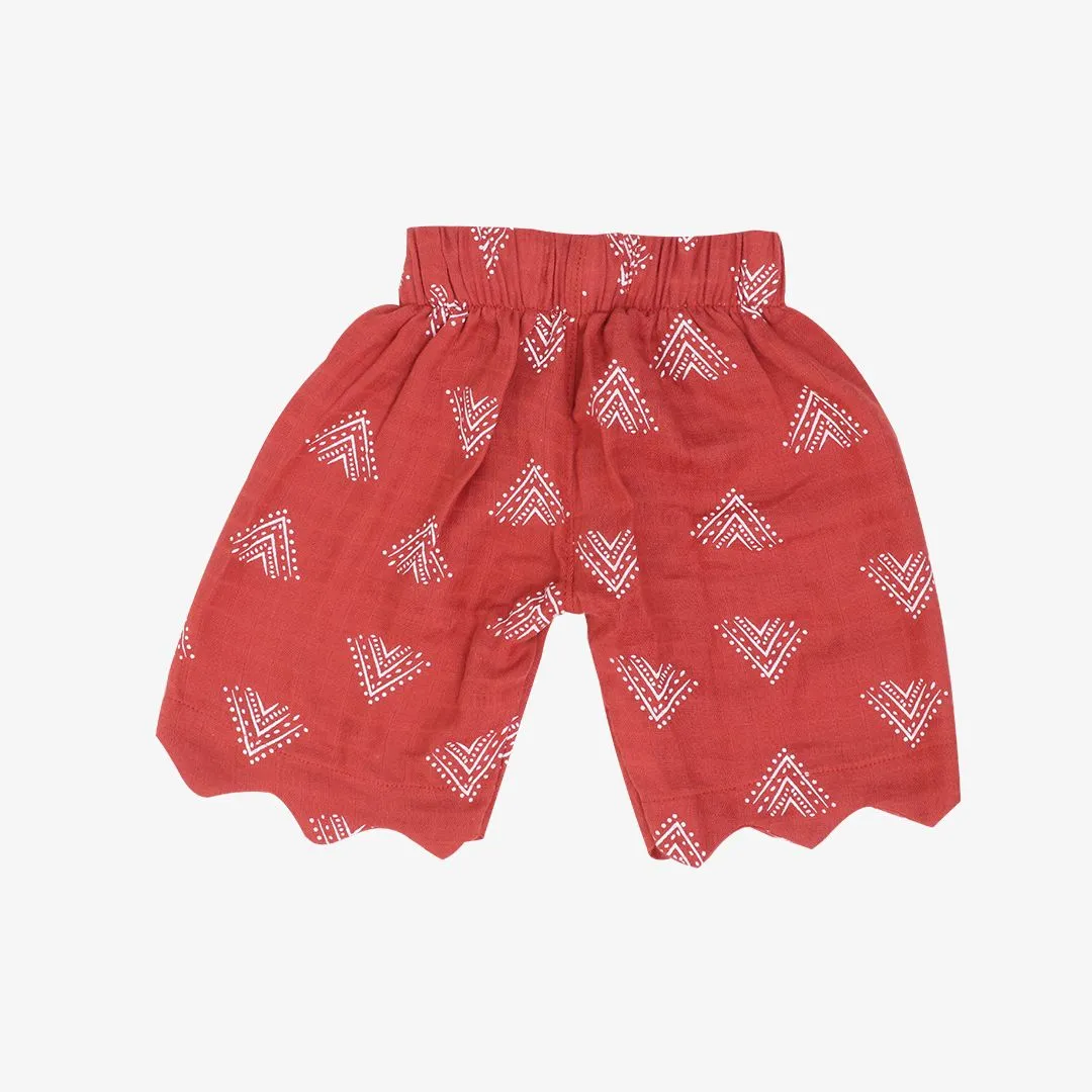 Puffed Co-ord sets for kids - Crimson