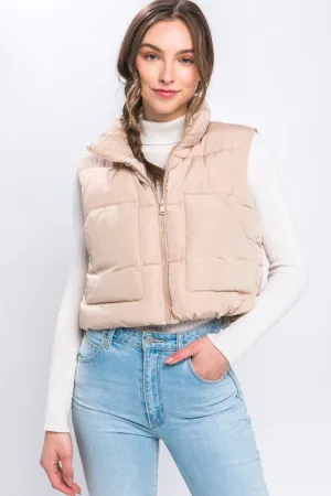 PUFFER VEST WITH POCKETS