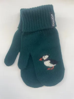 Puffin Green Icelandic Wool Mittens