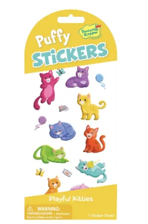 PUFFY PLAYFUL KITTIES STICKERS