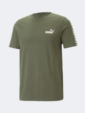 Puma Essentials Tape Camo Men Lifestyle T-Shirt Green