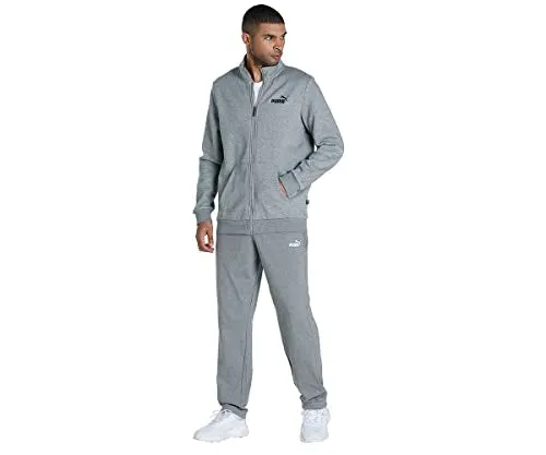 Puma Men's Regular Track Pants (84932398_Medium Gray Heather_L)