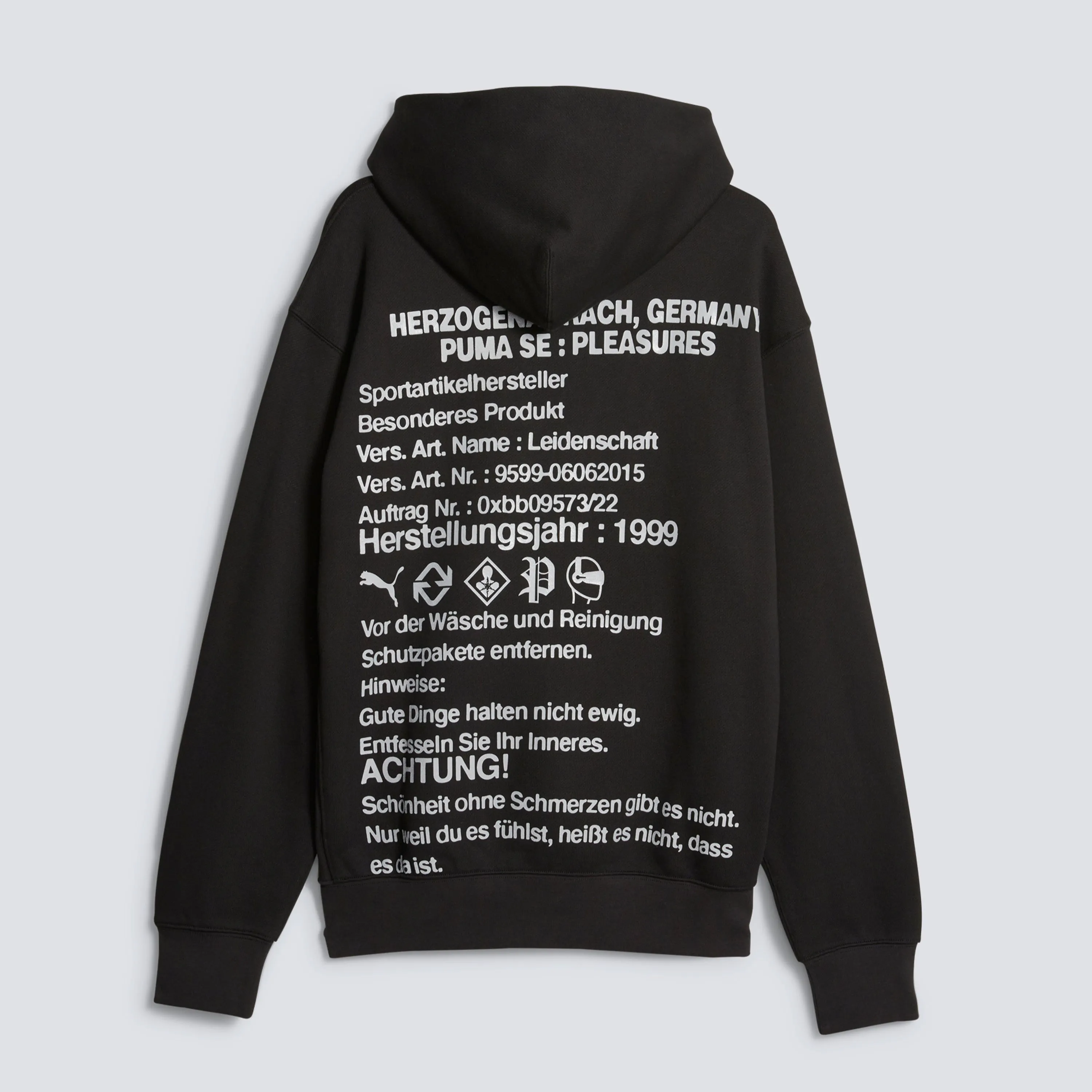 PUMA X PLEASURES GRAPHIC HOODIE