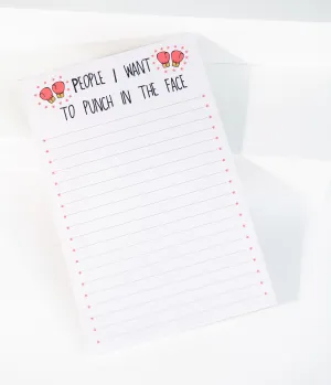 Punch In The Face Notepad