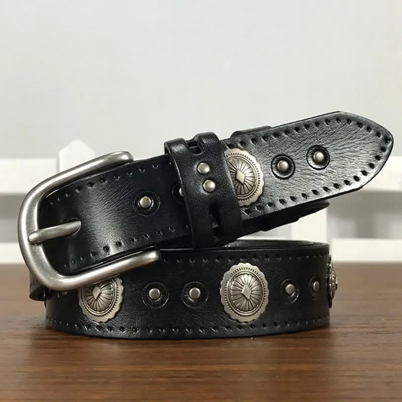 Punk Rock Heavy Metal Rvet Studded Leather Belt