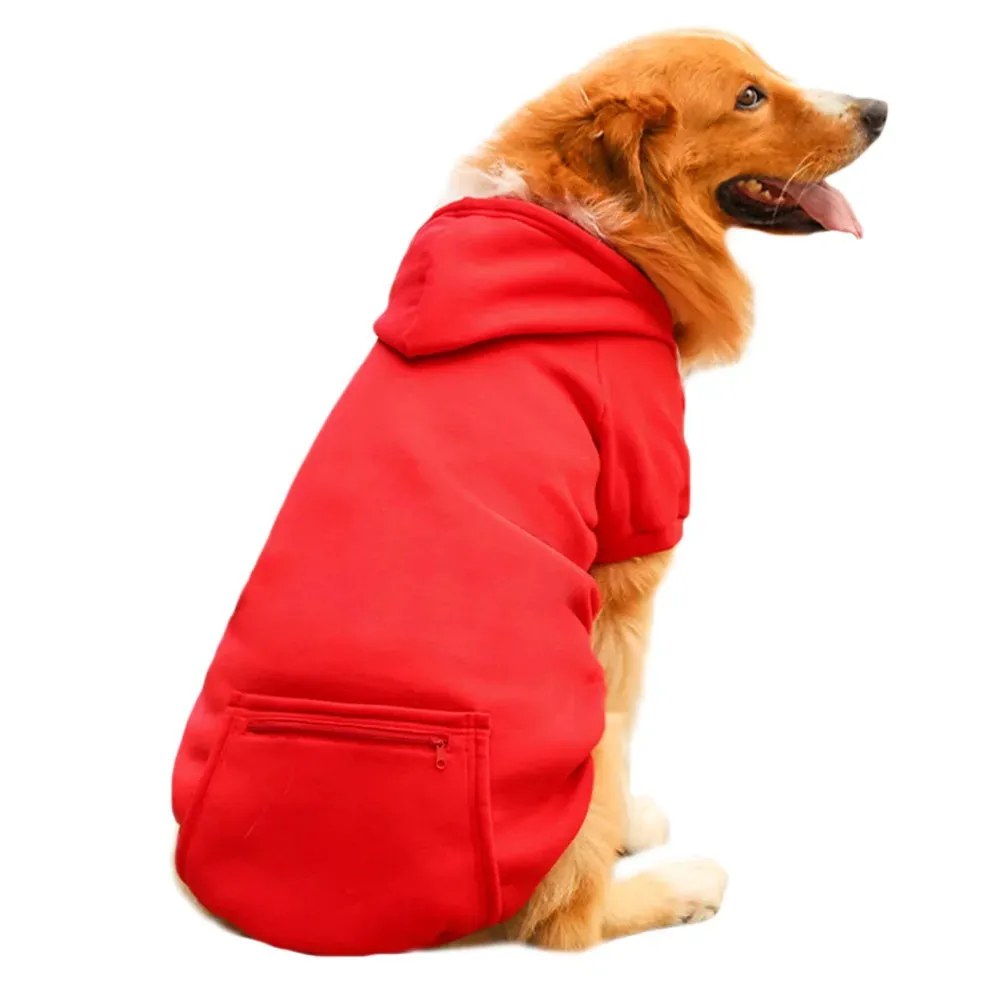 Puppy Dog Hoodie for Small Medium Dogs Hooded Sweatshirt with Pocket Hat Pet Clothes Sweaters Cat Hoodies Coat Winter