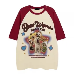 Puppy Oversized Graphic Tee