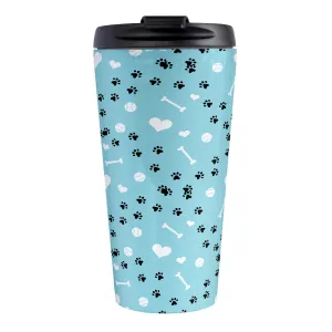 Puppy Run Blue Dog Travel Mug