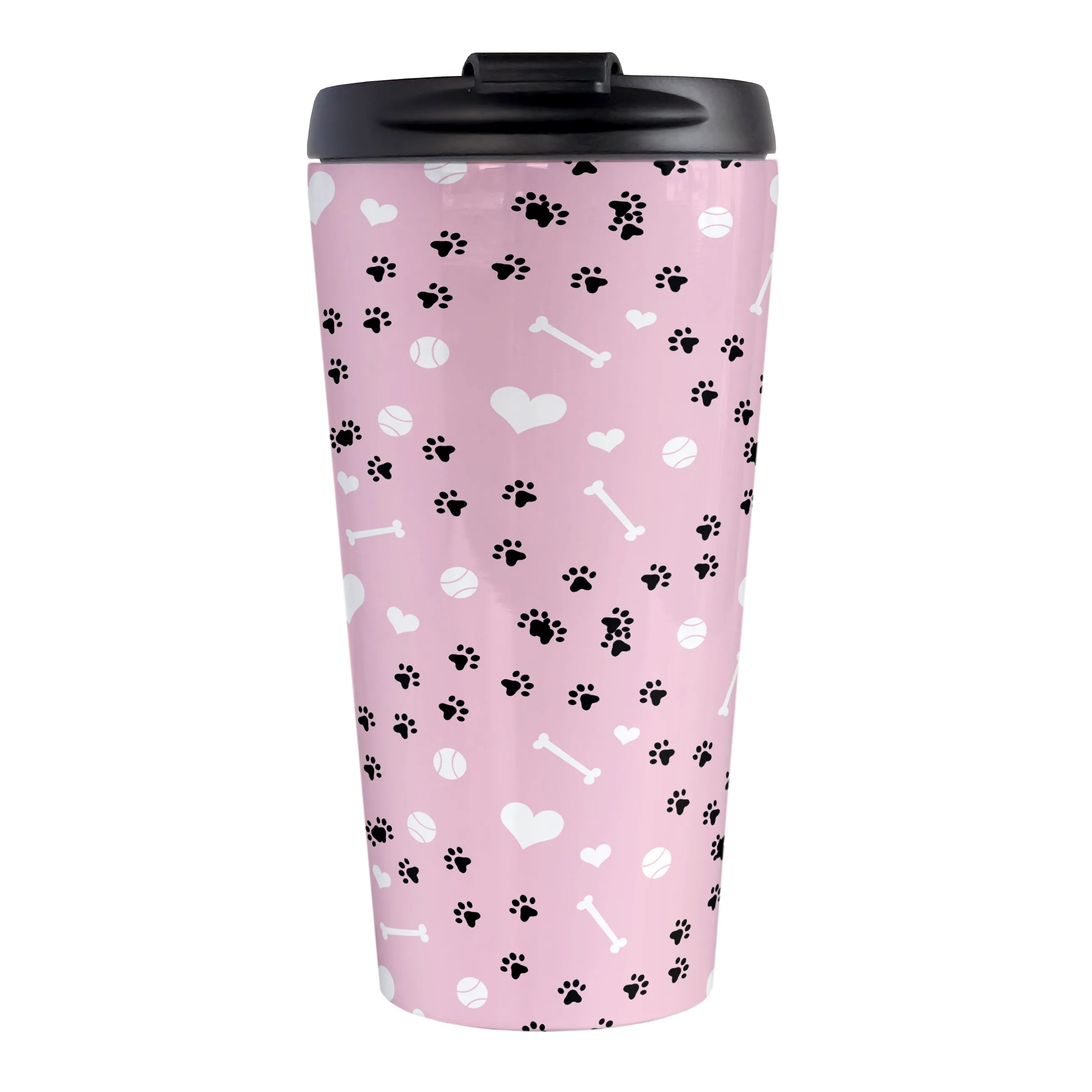 Puppy Run Pink Dog Travel Mug