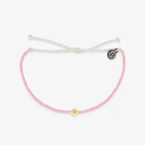 Pura Vida Bracelet Spring Daisy Seed Bead Pink One Size