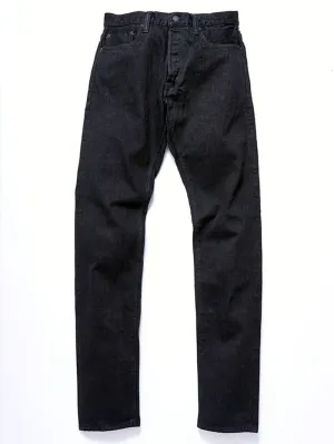 Pure Blue Japan 1167-WBK 13oz Stretch Extra Slub Relaxed Taper Black Selvedge Denim